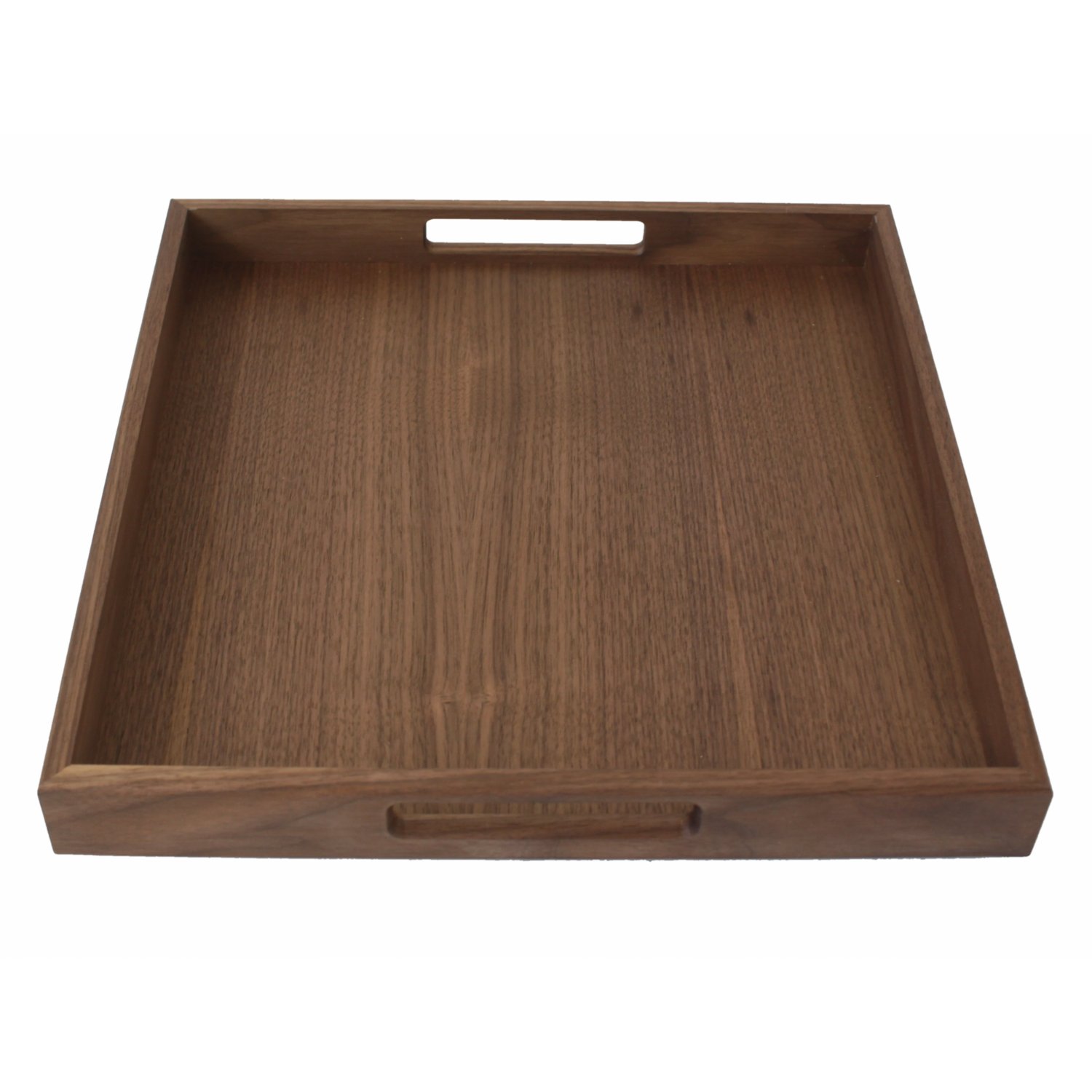 square wooden tray walnut 40x40cm