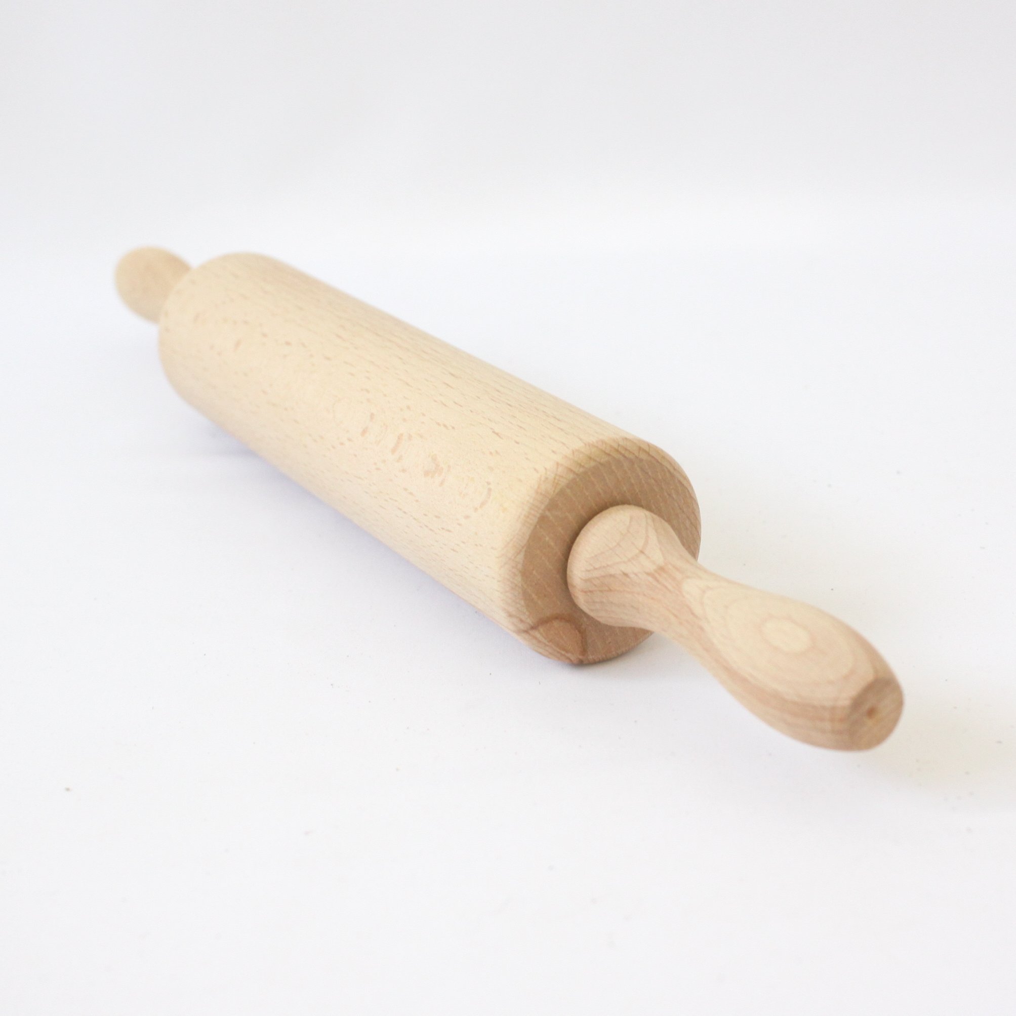 Nudelholz mit drehbarem Griff, 420x55mm, Buche