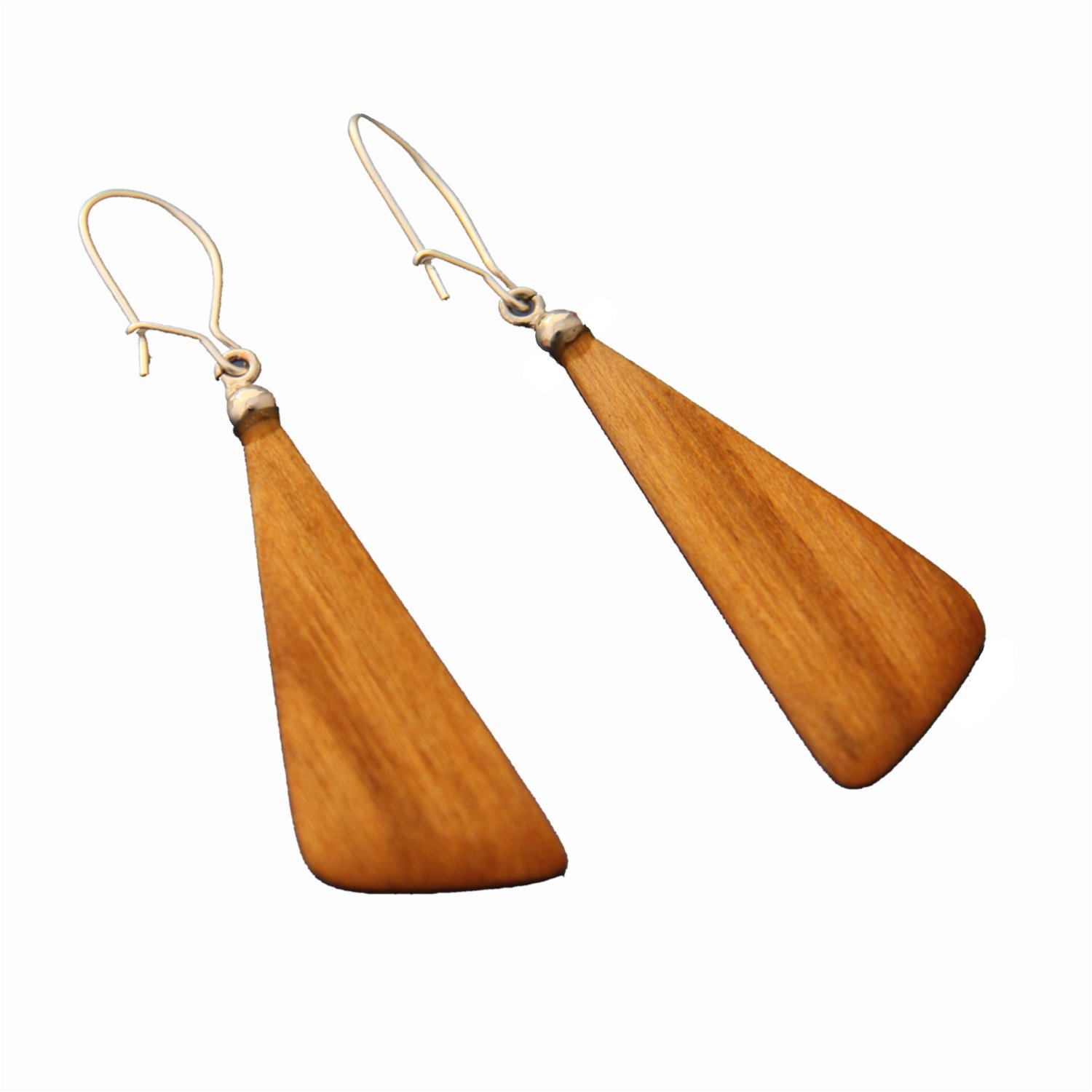 stylish cherry wood ear pendant