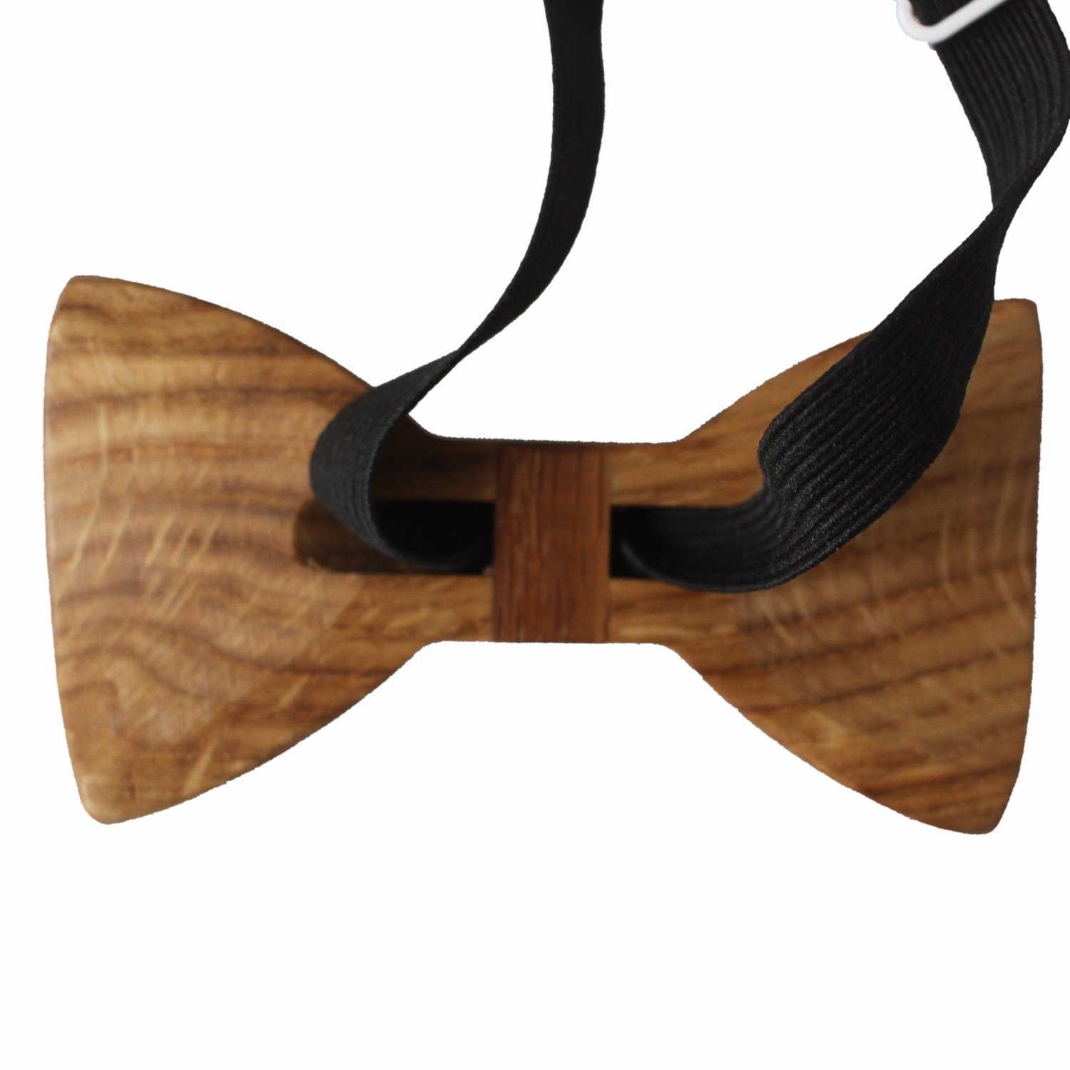 handmade oak wood bow tie