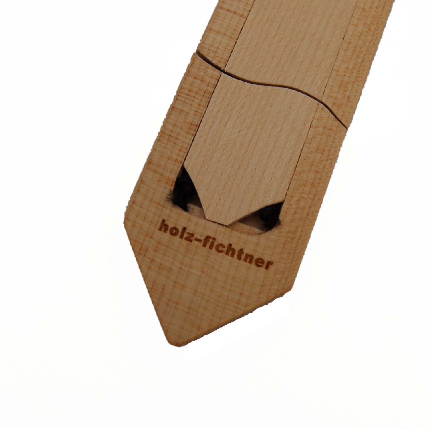 Corbata de madera, segmentos móviles