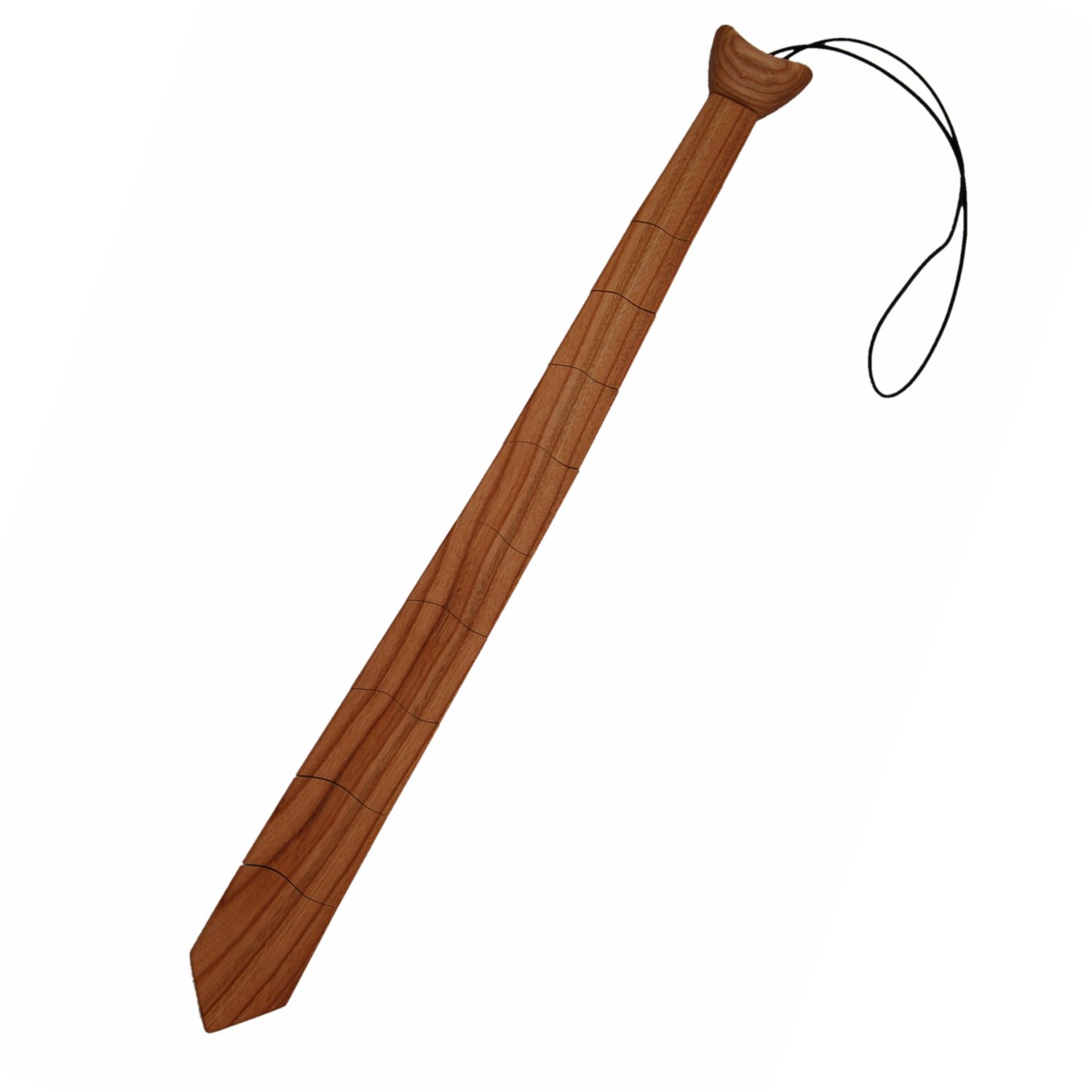 Holzkrawatte aus Kirschholz, bewegliche Segmente