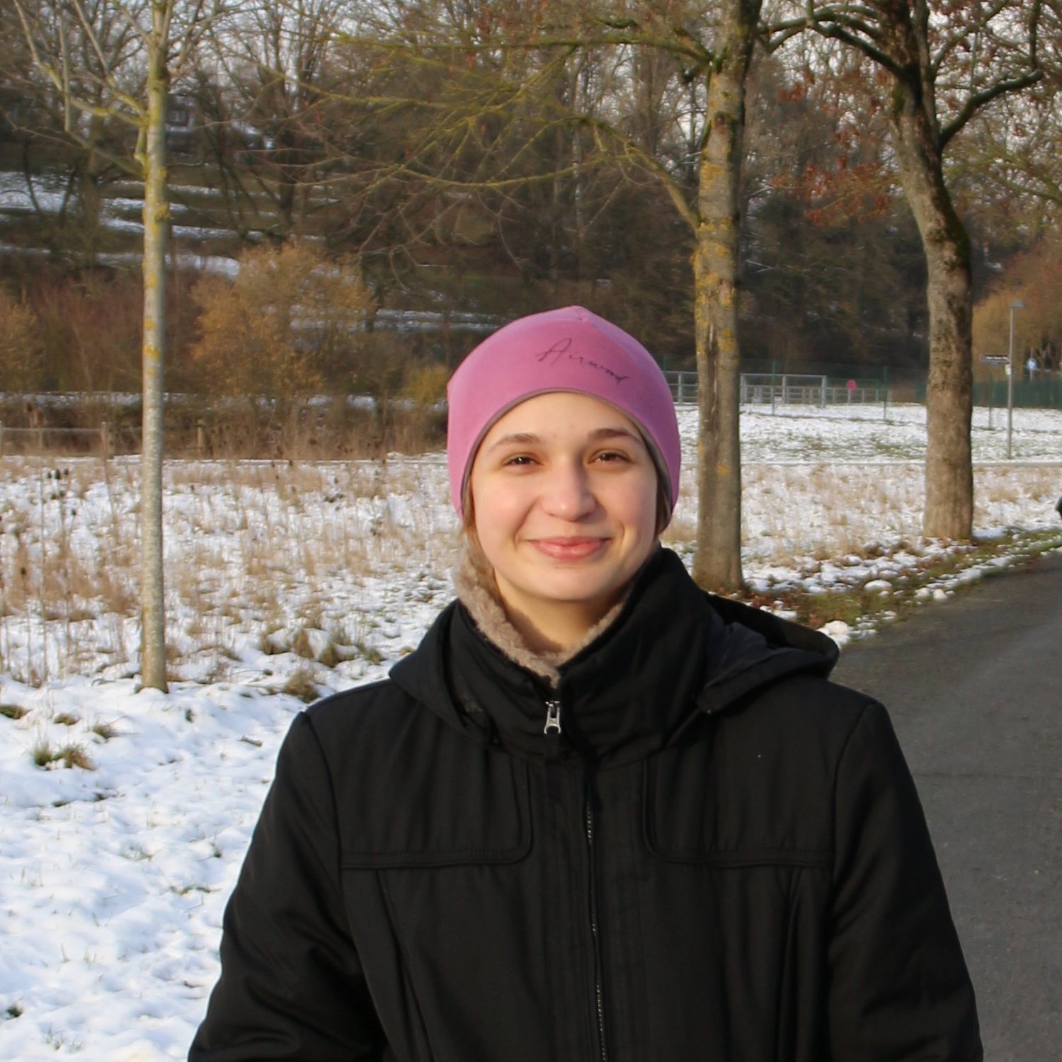 Beanie FJELL gris / malva (rosa antiguo)