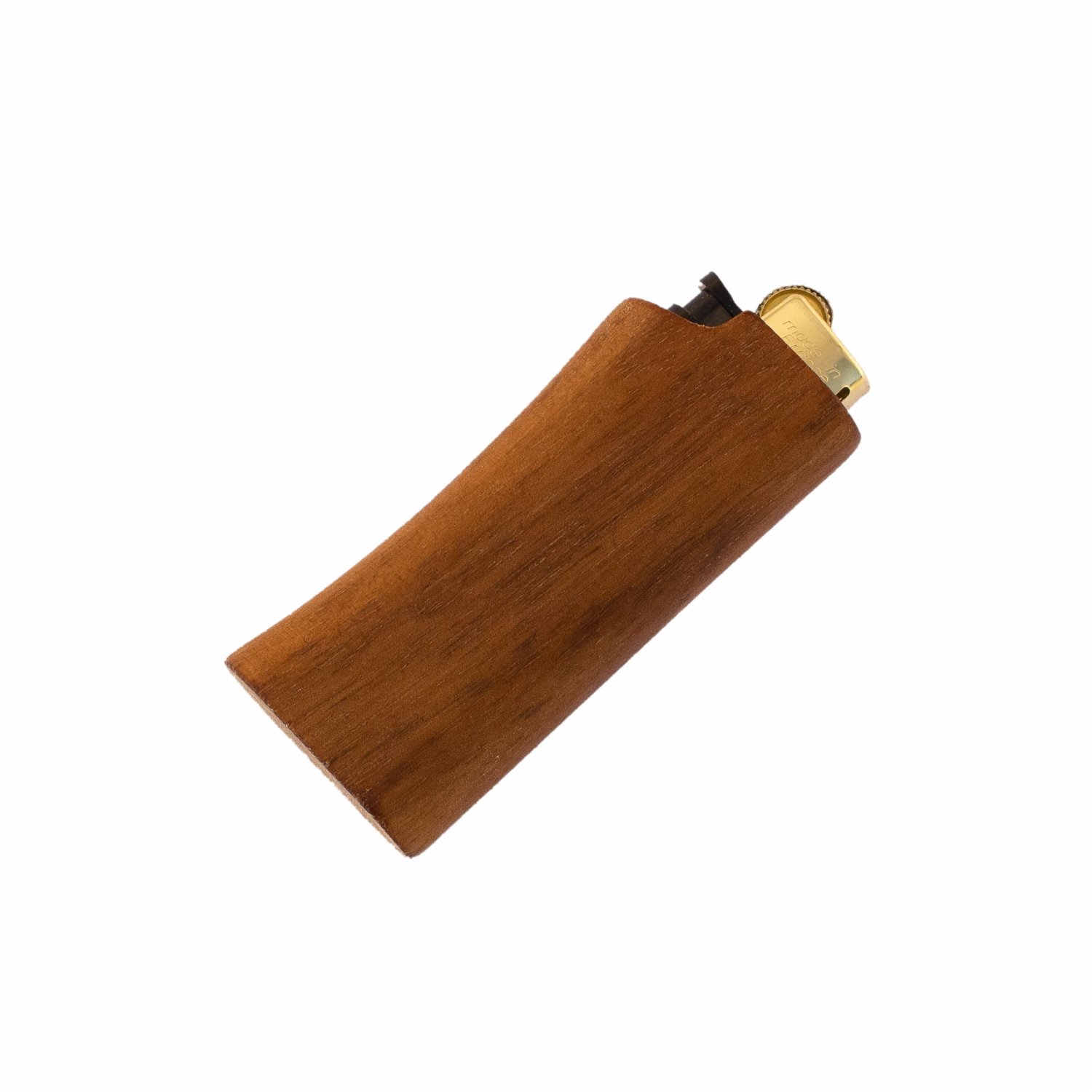 Couverture exclusive en bois de noyer pour les briquets Mini-BIC