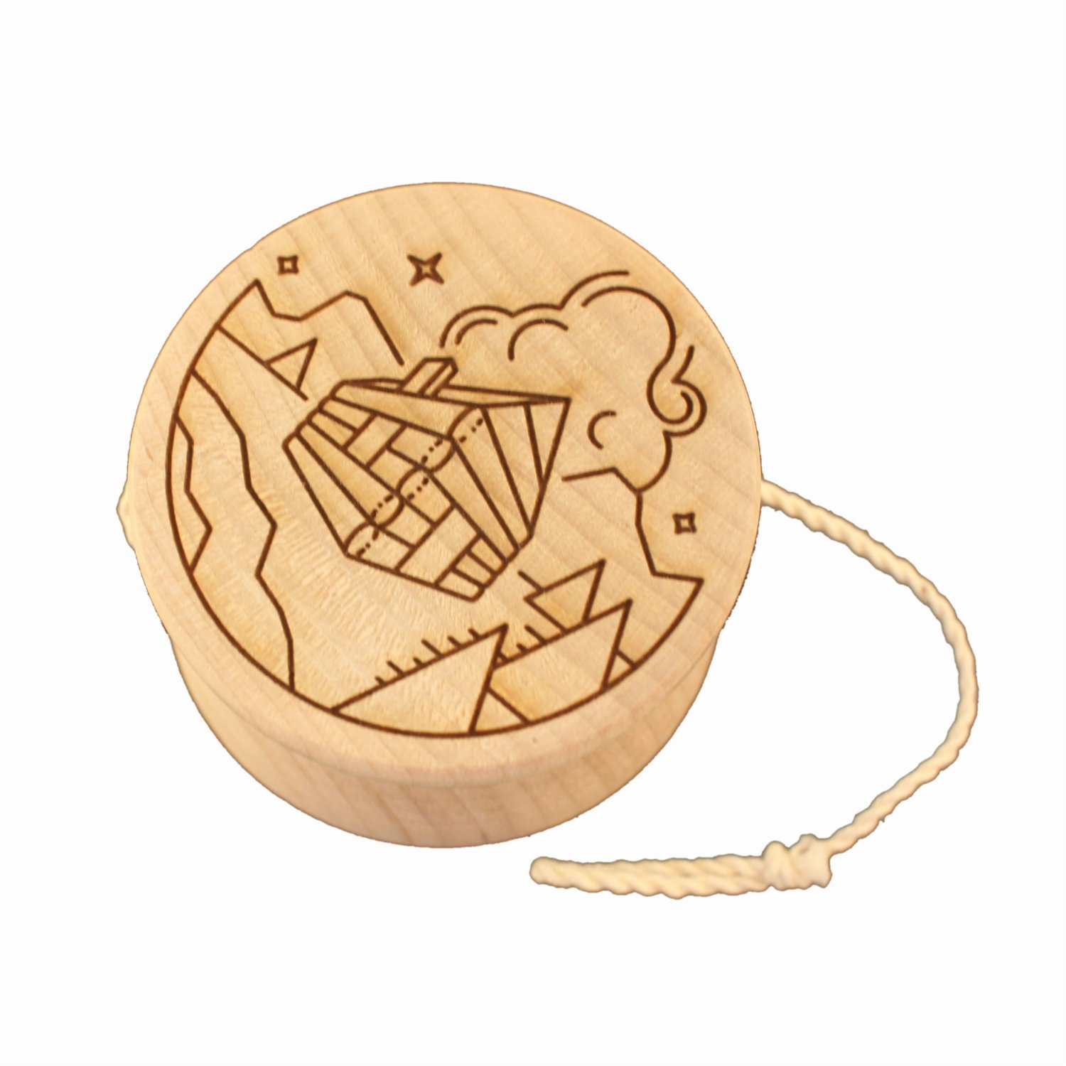 Wooden yoyo from maple wood