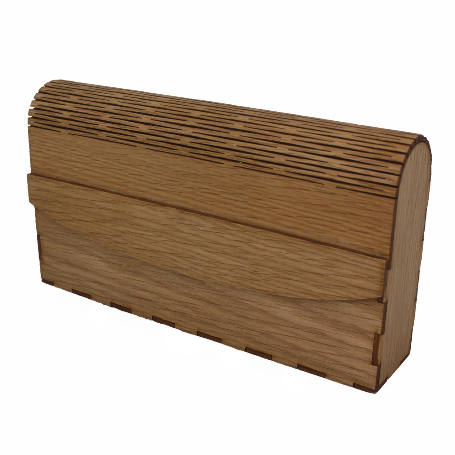 Clutch handbag oak wood