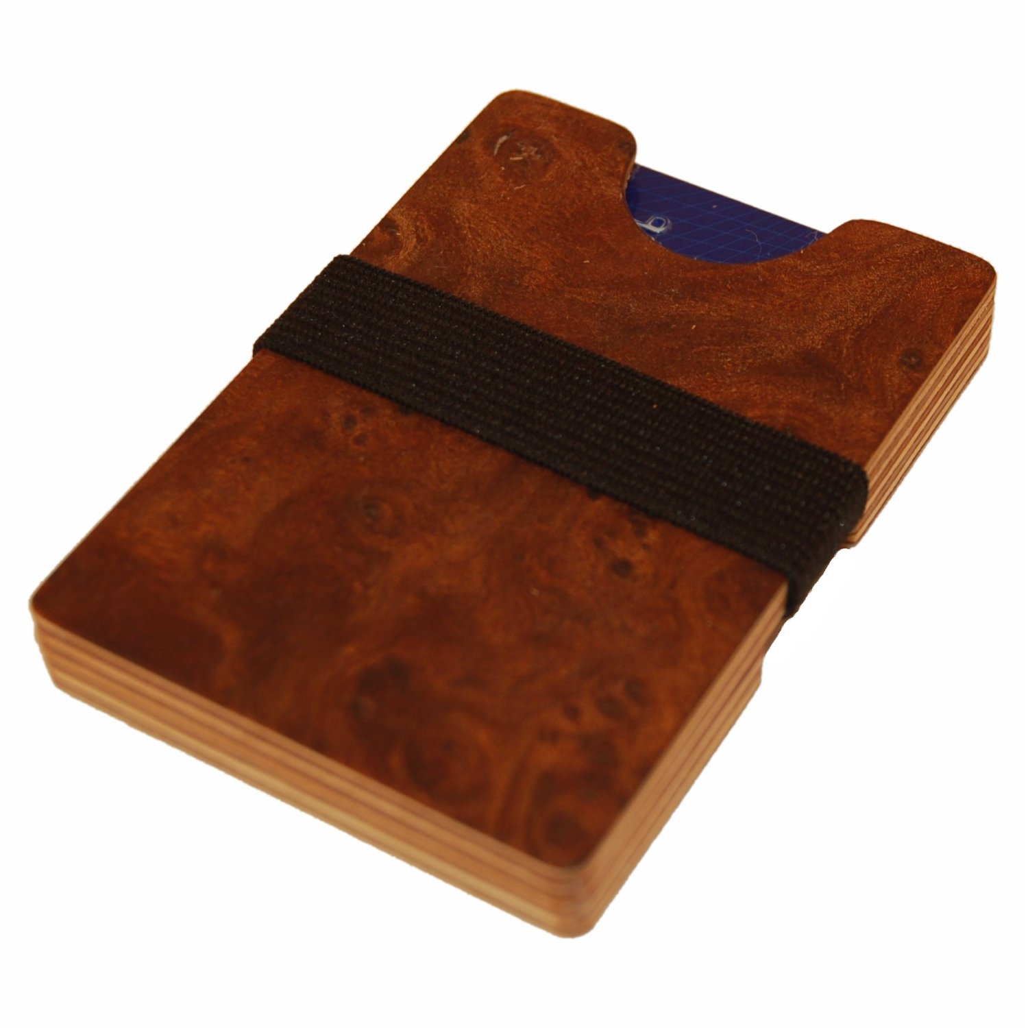 small woodwallet made of elm wood