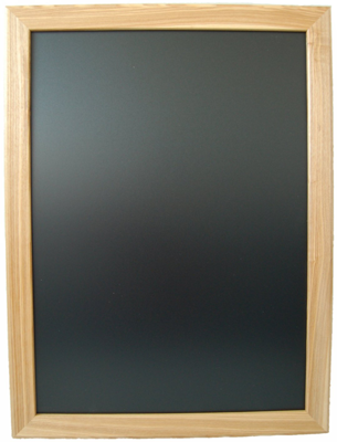 Tableau à craies IRSEE 80x60cm avec cadre en bois