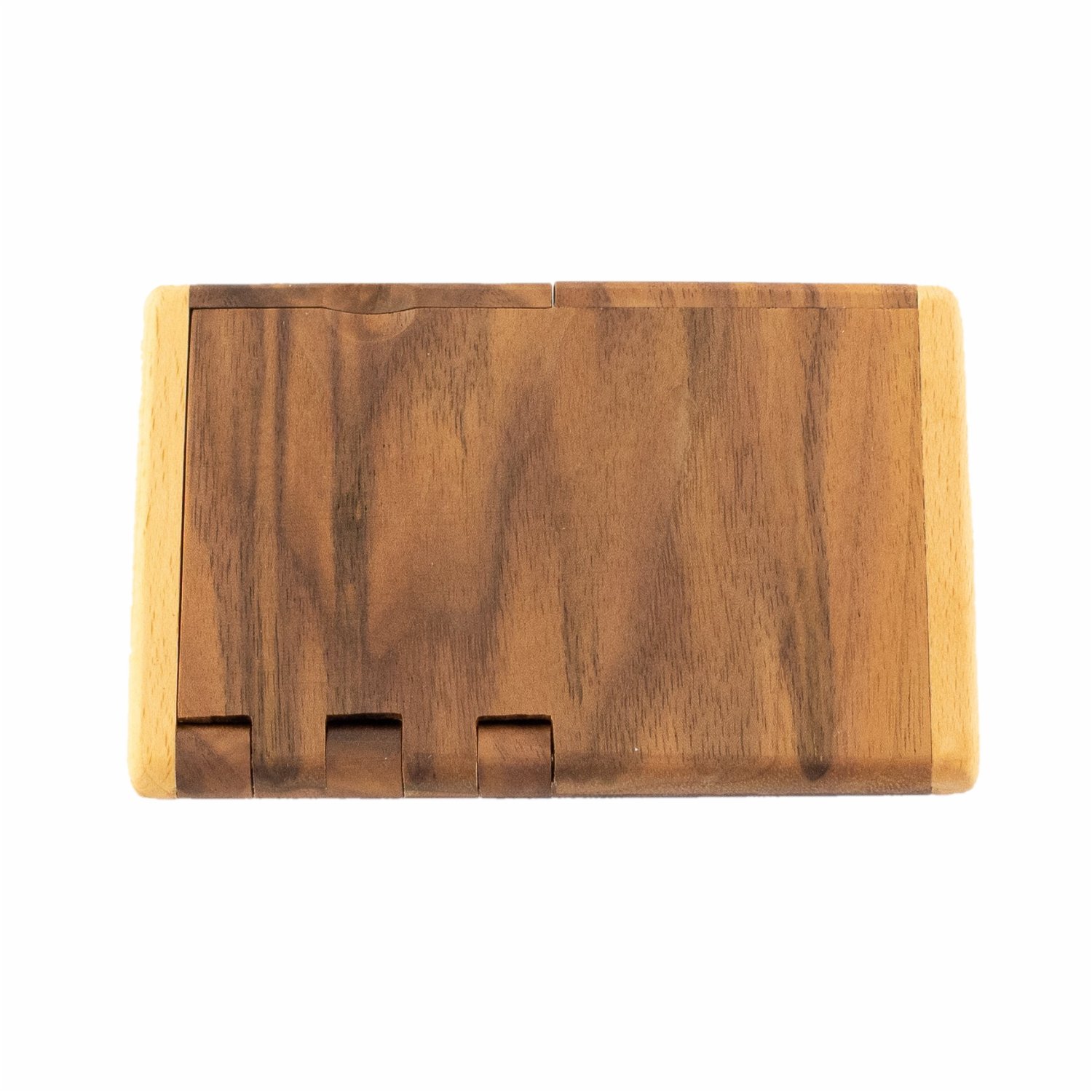 Wooden business and credit card case