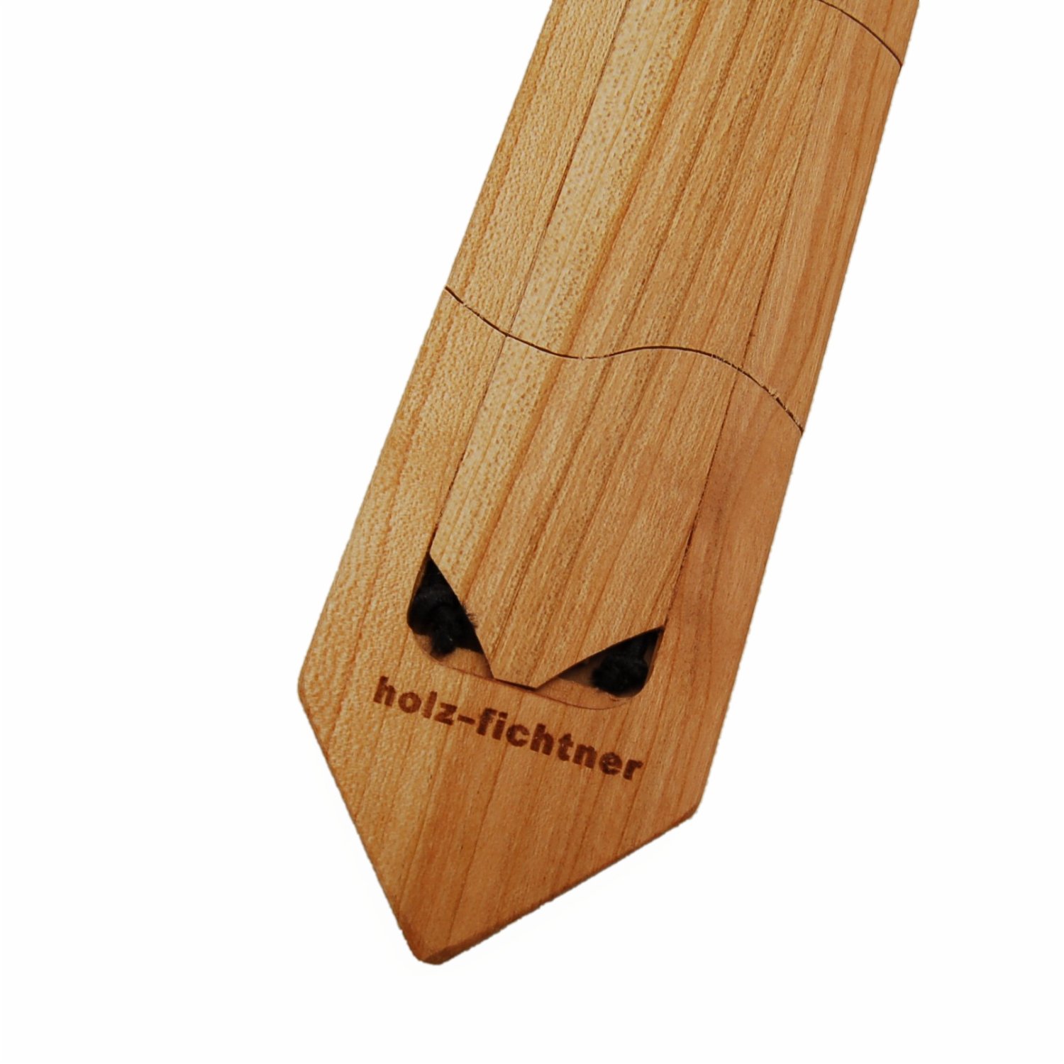Krawatte aus Holz, bewegliche Segmente
