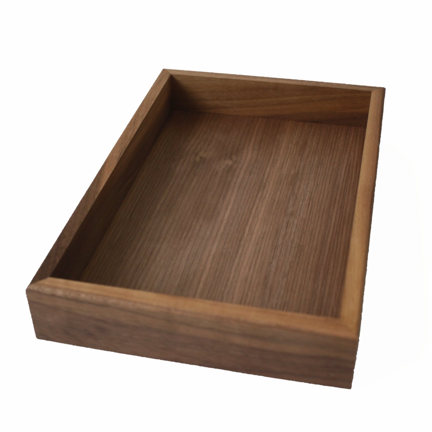 piccolo vassoio di legno in legno di noce 30x20cm
