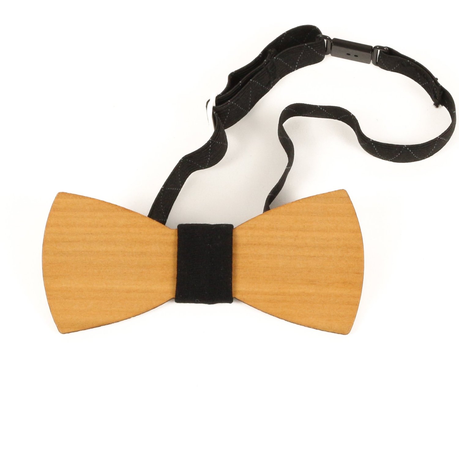 classy wooden bow tie made of cherry wood