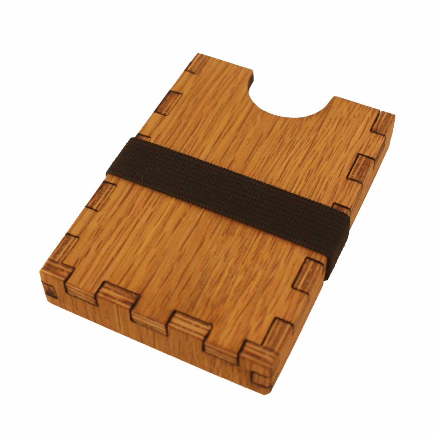Minigeldbeutel Holz mit Münzfach
