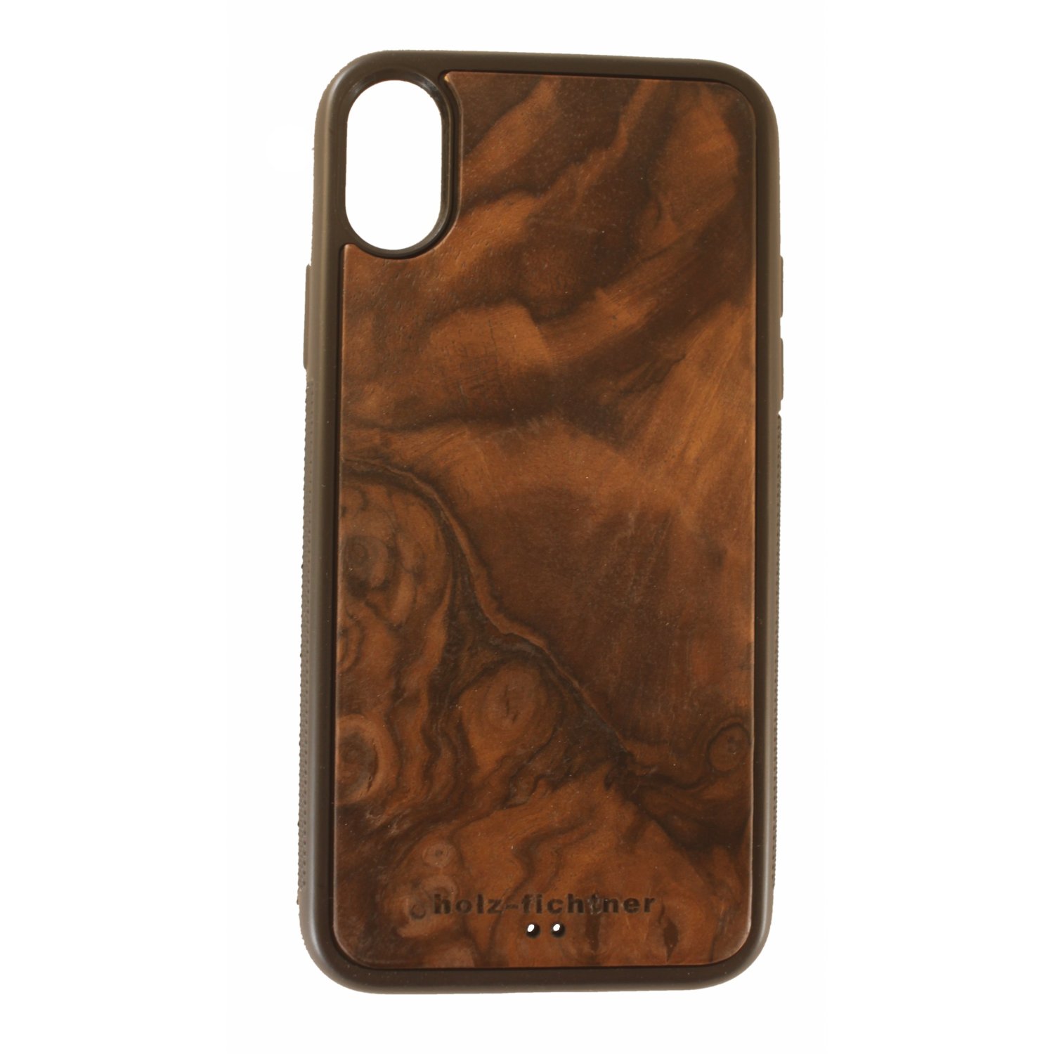 IPhone X cover made of walnut burl wood