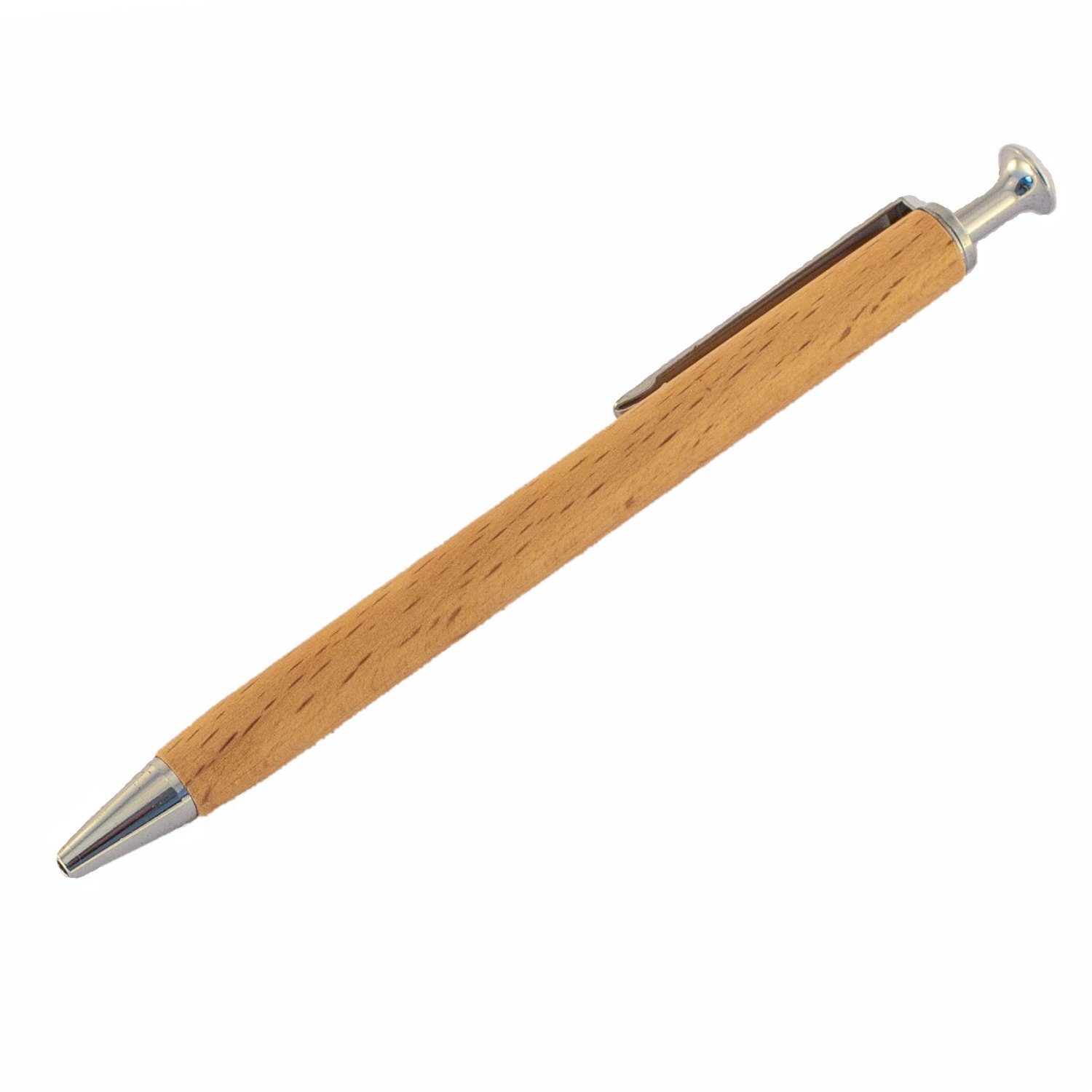 Kugelschreiber aus einheimischem Buchenholz