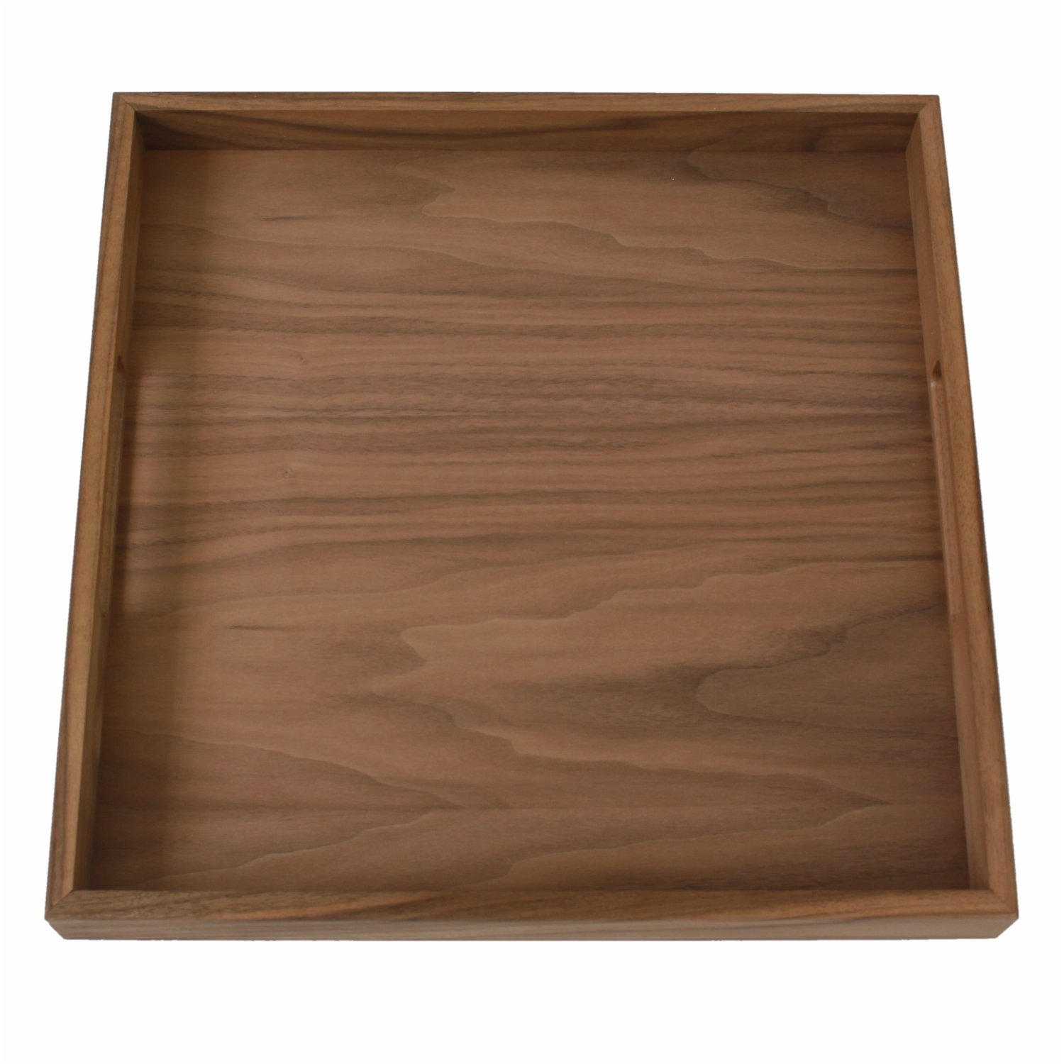 vassoio quadrato in legno noce 40x40cm
