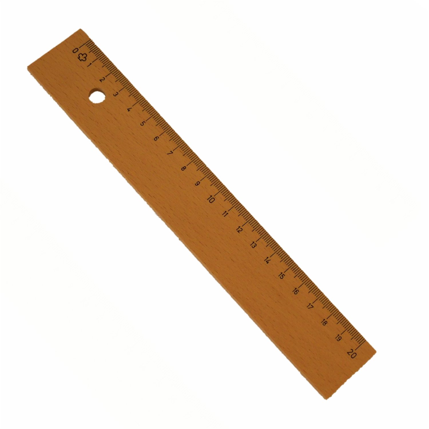 nachhaltiges Holzlineal 20cm, Buchenholz