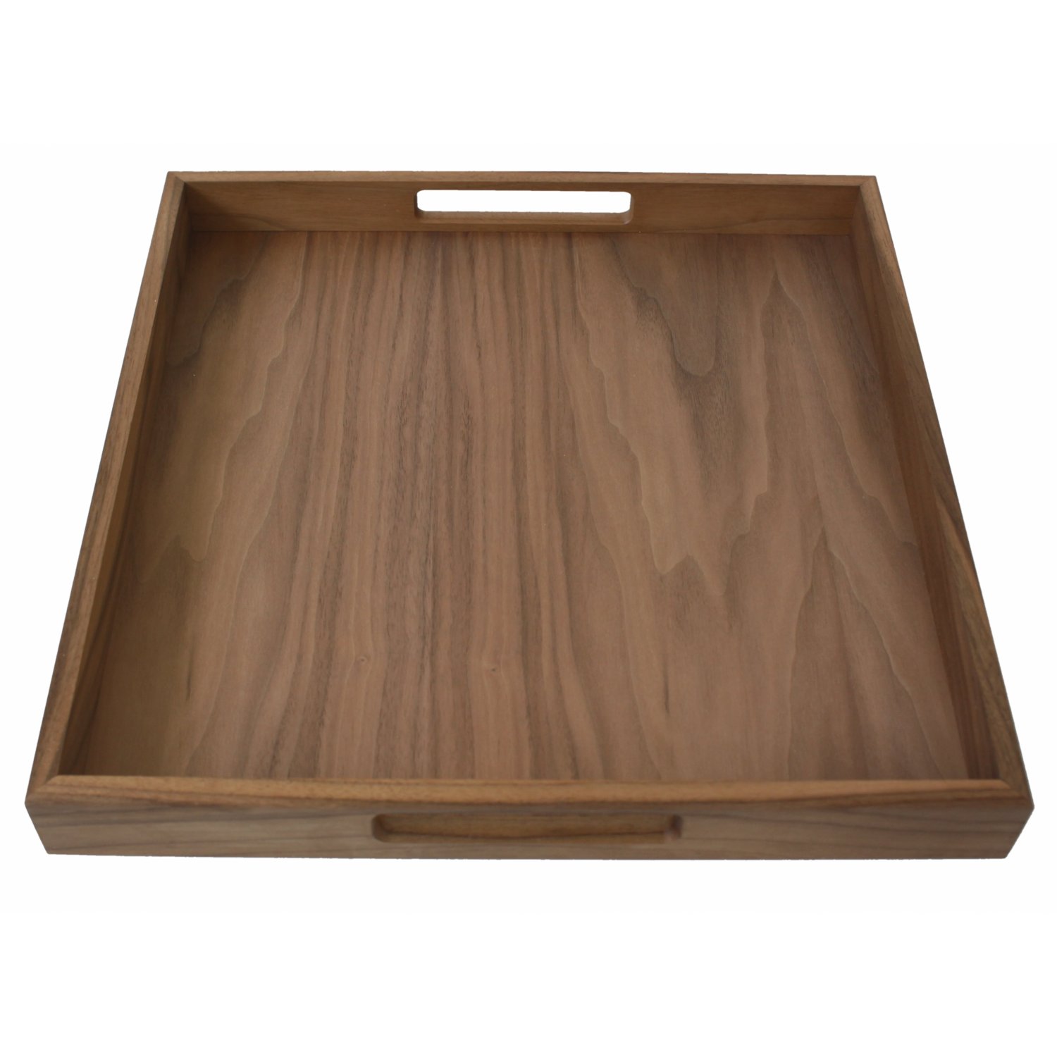 square wooden tray walnut 40x40cm
